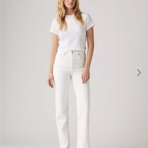 Levis ribcage straight ankle womens jeans